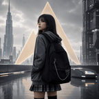 Unisex Punk Preppy Style Techwear Canvas Backpack - ATLAS 1