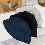 Unisex Solid Color Cotton Techwear Bucket Hat - ATLAS 1