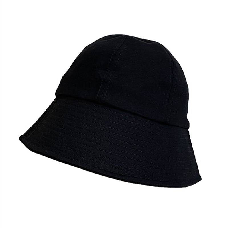 Unisex Solid Color Cotton Techwear Bucket Hat - ATLAS 1