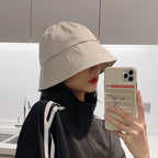 Unisex Solid Color Cotton Techwear Bucket Hat - ATLAS 1