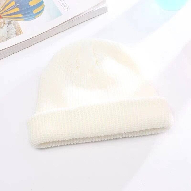 Unisex Solid Color Knitted Techwear Pumpkin Beanie - ATLAS 1