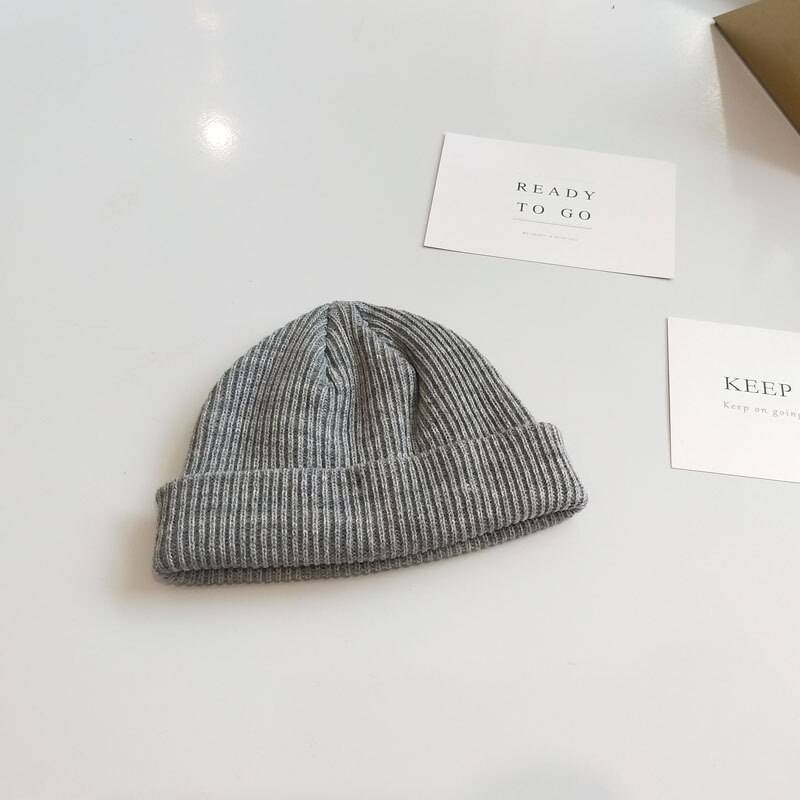Unisex Solid Color Knitted Techwear Pumpkin Beanie - ATLAS 1