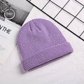 Unisex Solid Color Knitted Techwear Pumpkin Beanie - ATLAS 1