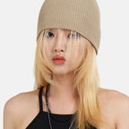 Unisex Solid Color Knitted Techwear Pumpkin Beanie - ATLAS 1