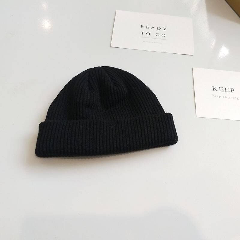 Unisex Solid Color Knitted Techwear Pumpkin Beanie - ATLAS 1