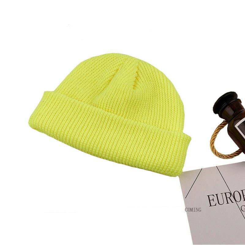 Unisex Solid Color Knitted Techwear Pumpkin Beanie - ATLAS 1