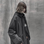 Unisex Streetwear Techwear Dark Hooded Windbreaker - ATLAS 1