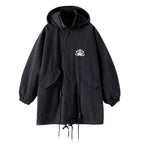Unisex Streetwear Techwear Dark Hooded Windbreaker - ATLAS 1
