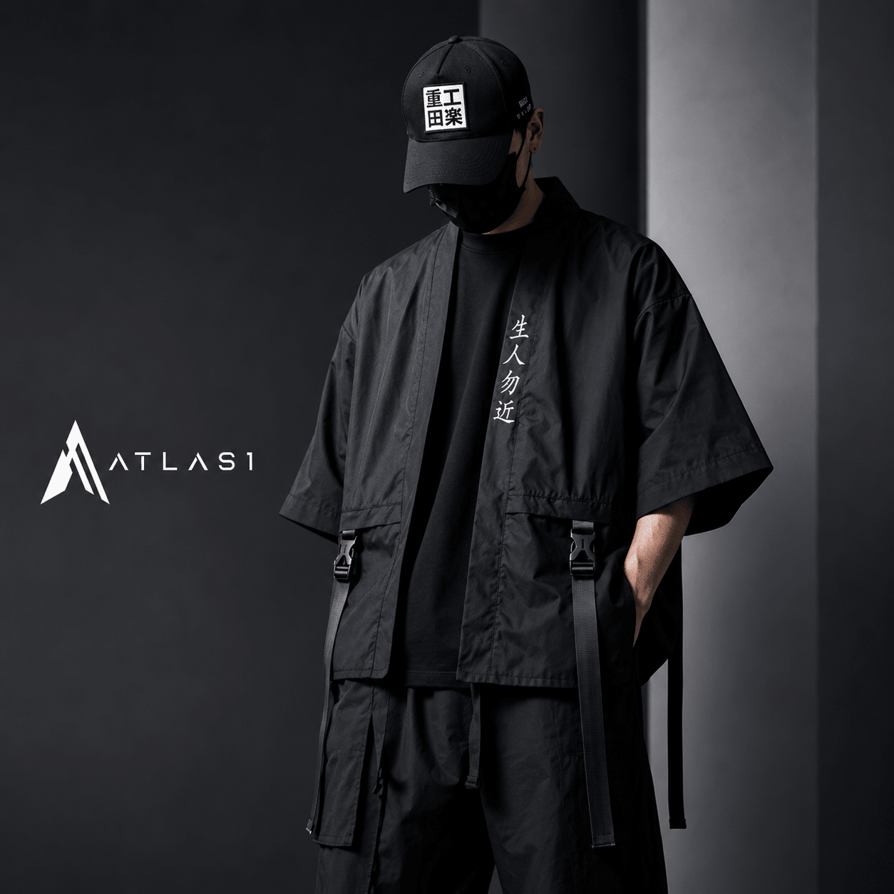 Unisex Techwear Casual Oversized Ribbon Shirt - ATLAS 1 - Techwear Store