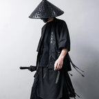 Unisex Techwear Casual Oversized Ribbon Shirt - ATLAS 1