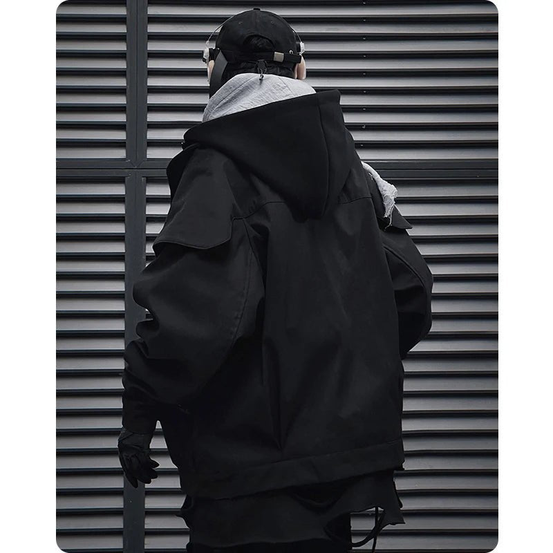 Unisex Techwear Functional Cargo Tactical Windbreaker Jacket - ATLAS 1