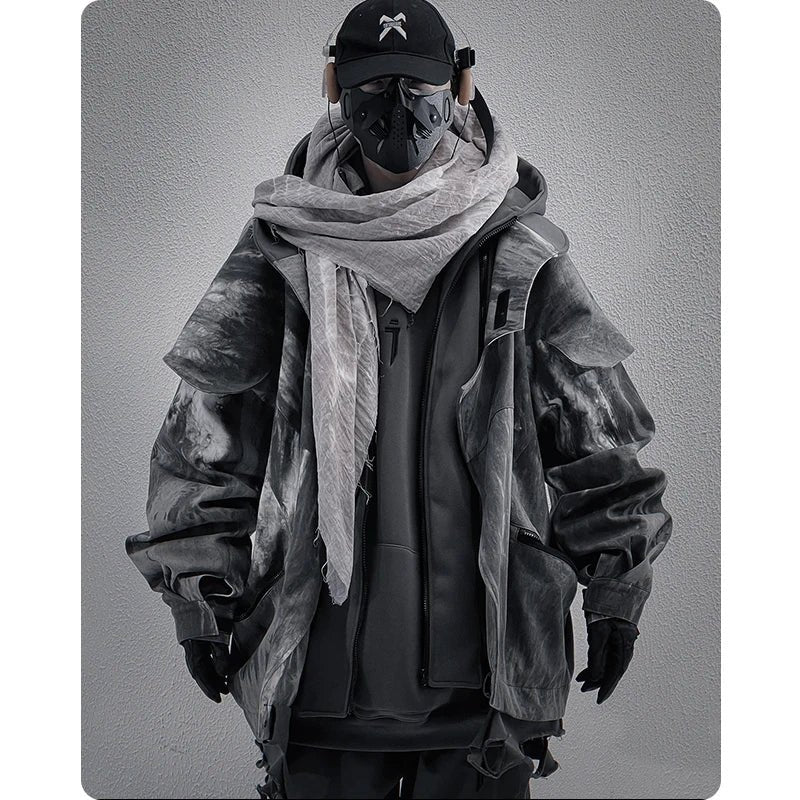 Unisex Techwear Functional Cargo Tactical Windbreaker Jacket - ATLAS 1