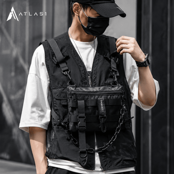 Unisex techwear funkcjonalna torba na klatkę piersiową