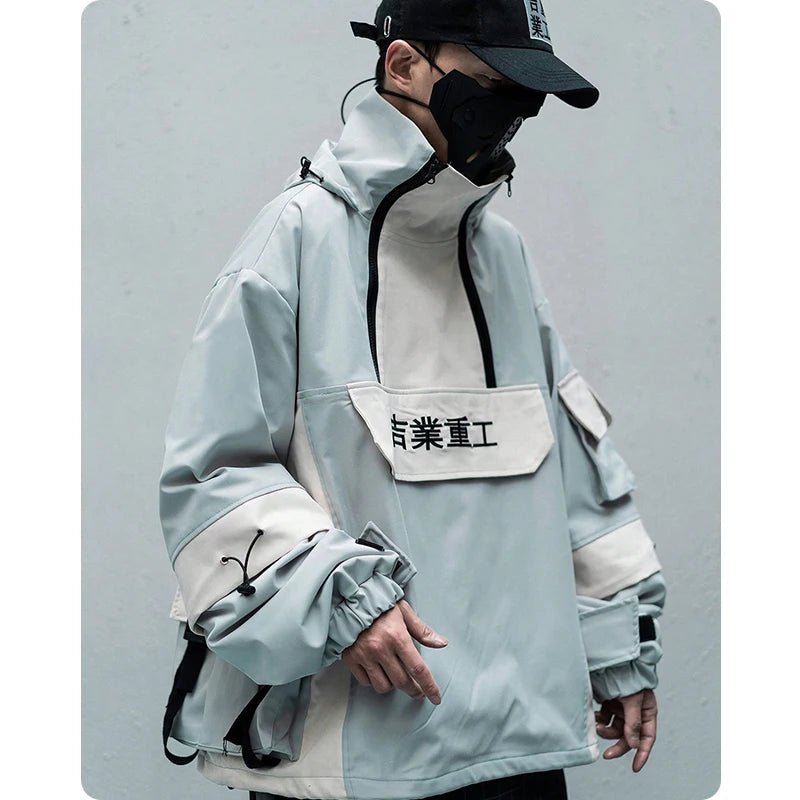 Unisex Techwear Multi Pocket Half Zip Jacket - ATLAS 1