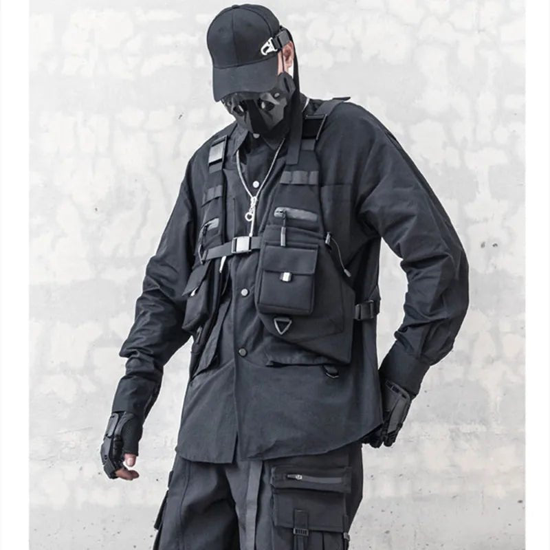 Unisex Techwear Tactical Motorcycle Utility Vest - ATLAS 1