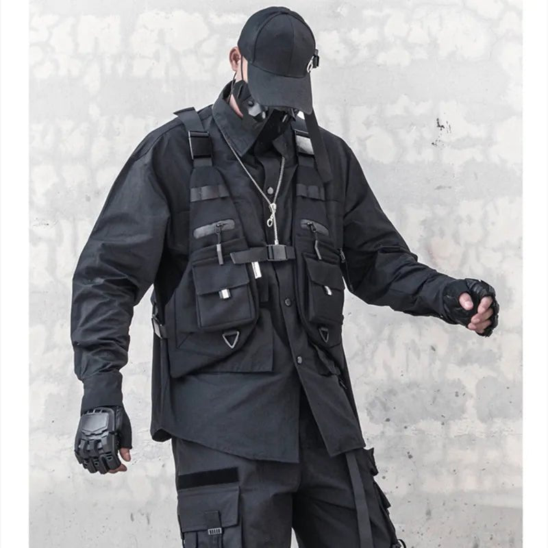 Unisex Techwear Tactical Motorcycle Utility Vest - ATLAS 1