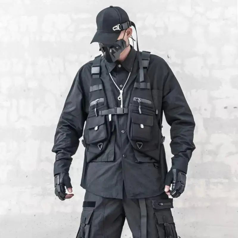 Unisex Techwear Tactical Motorcycle Utility Vest - ATLAS 1