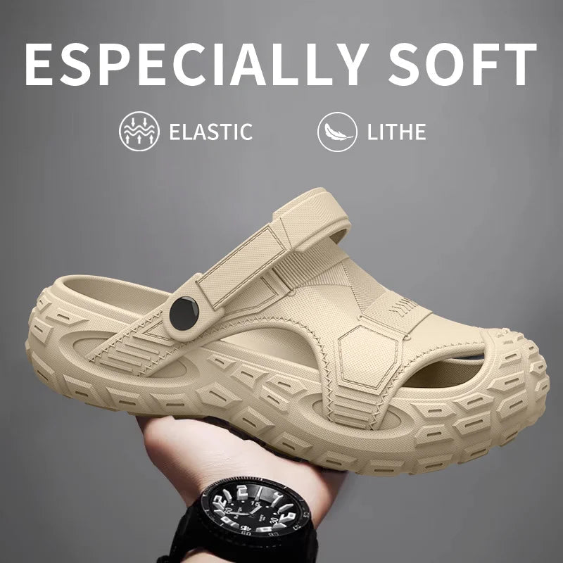 Urbane Techwear Sommer-Clog-Sandalen — Leichte Konstruktion