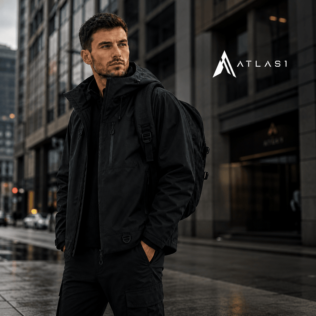 Urban Techwear Waterproof Cycling Hiking Coat - ATLAS 1