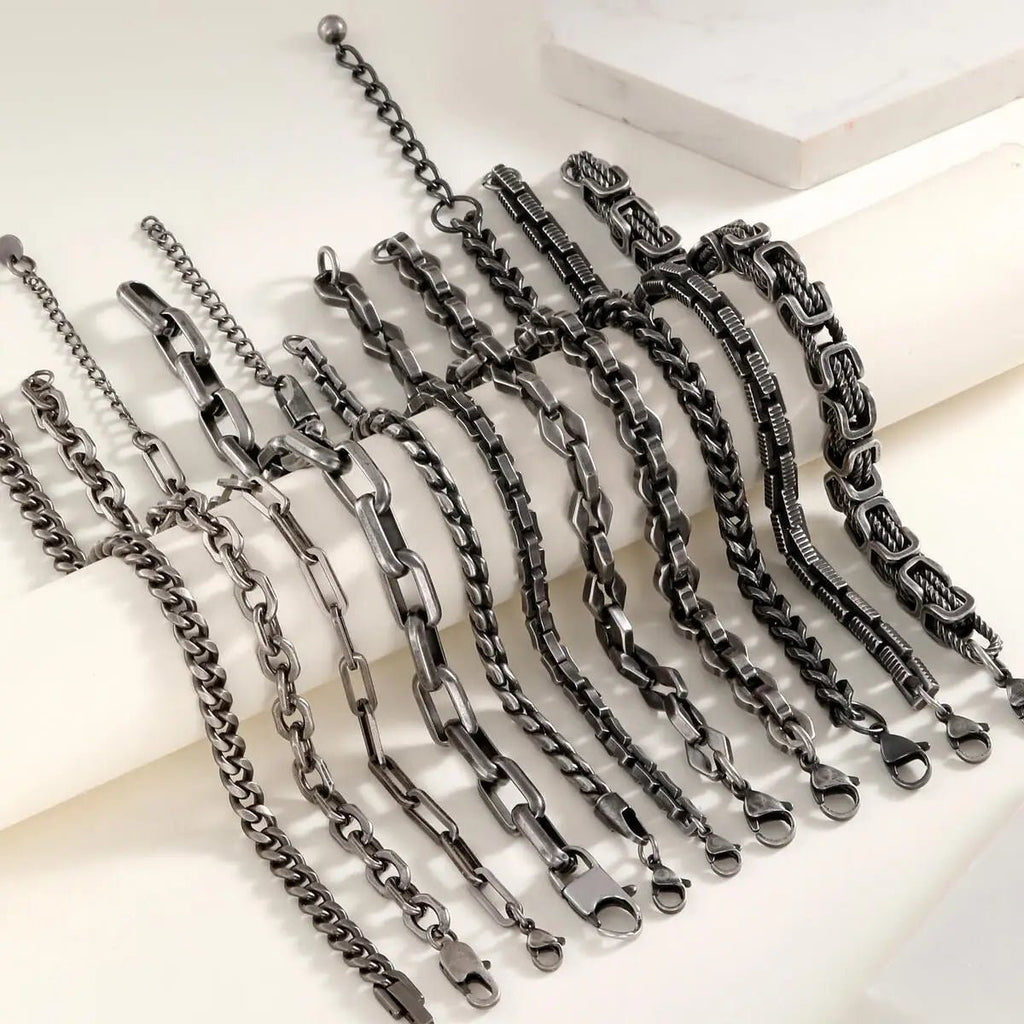 Vintage Byzantine Stainless Steel Braided Link Bracelet - ATLAS 1
