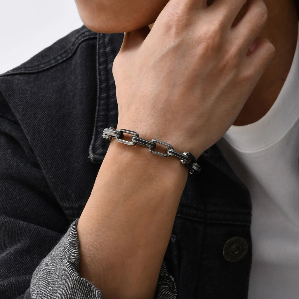Vintage Byzantine Stainless Steel Braided Link Bracelet - ATLAS 1