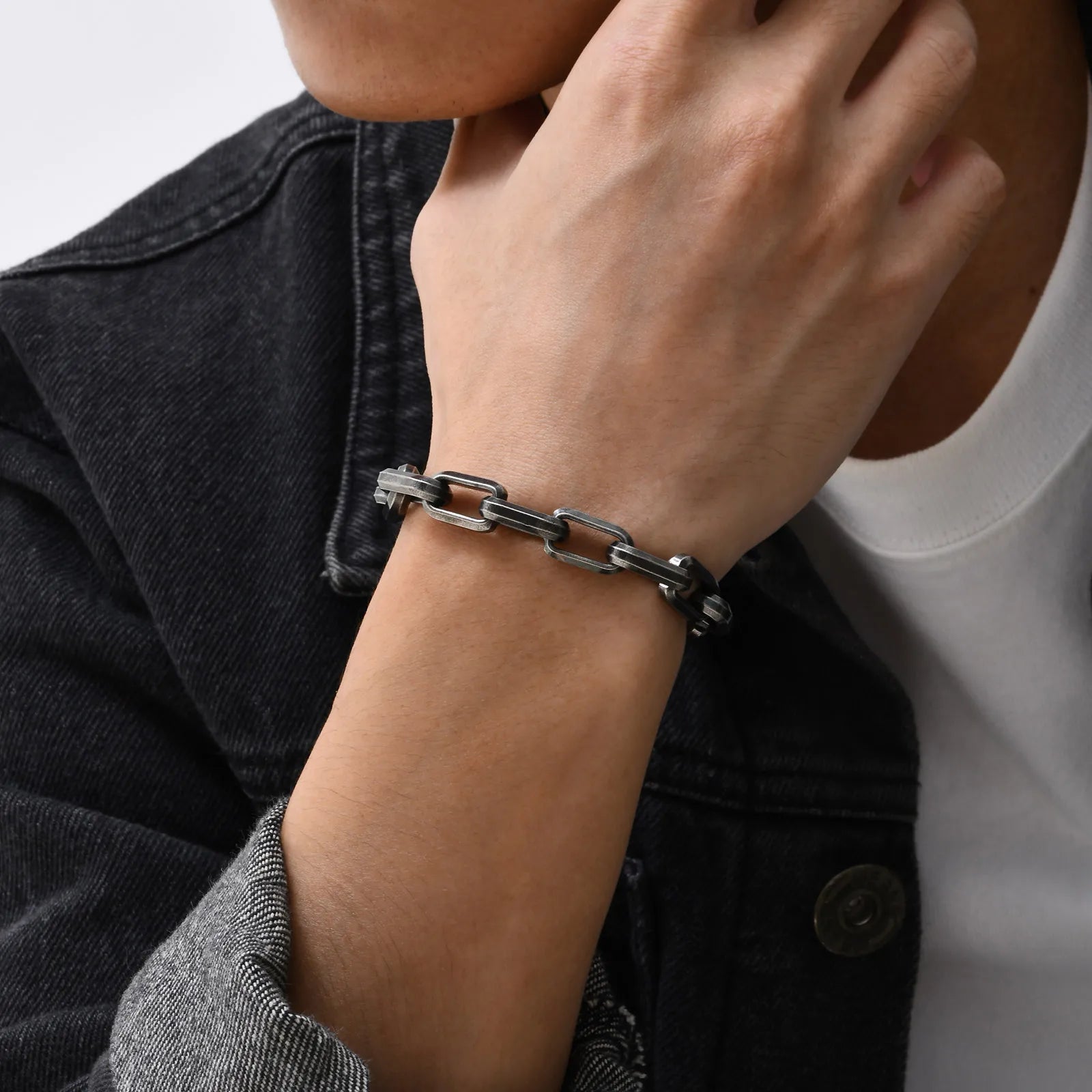 Vintage Byzantine Stainless Steel Braided Link Bracelet - ATLAS 1