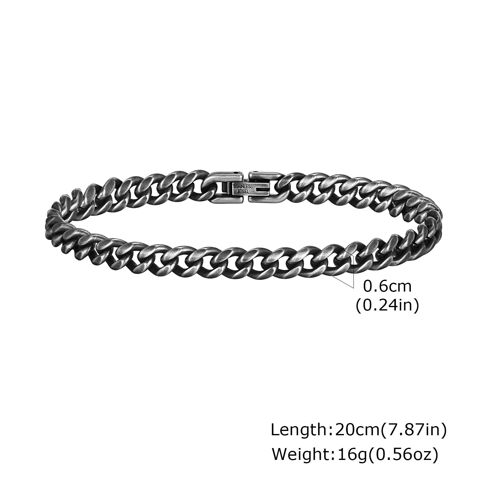 Vintage Byzantine Stainless Steel Braided Link Bracelet - ATLAS 1
