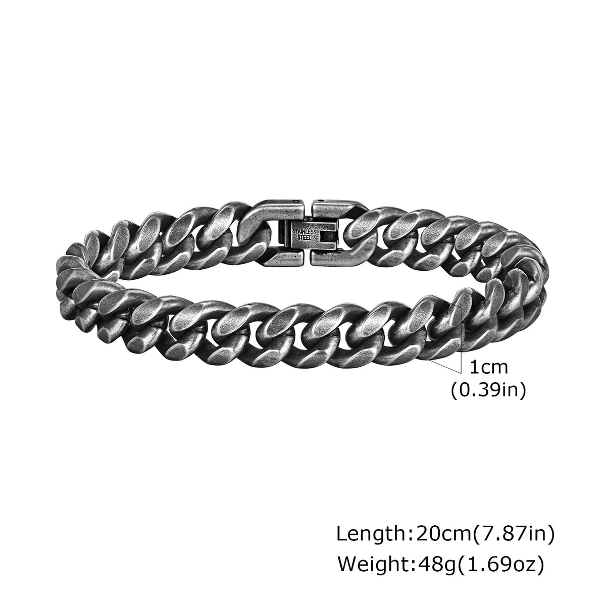 Vintage Byzantine Stainless Steel Braided Link Bracelet - ATLAS 1