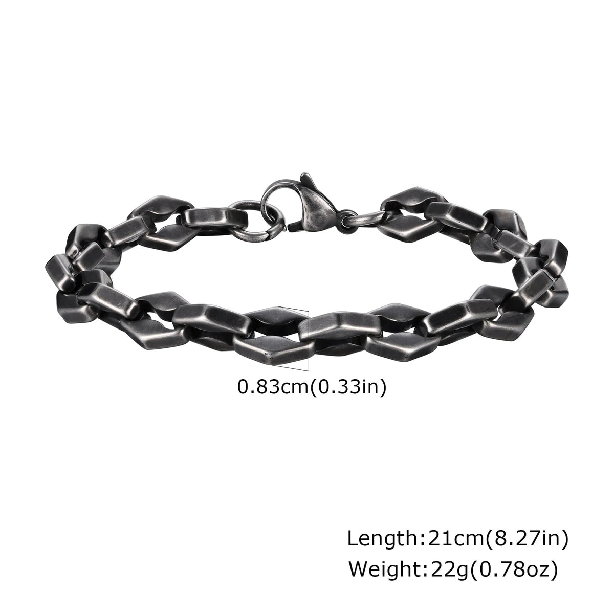 Vintage Byzantine Stainless Steel Braided Link Bracelet - ATLAS 1
