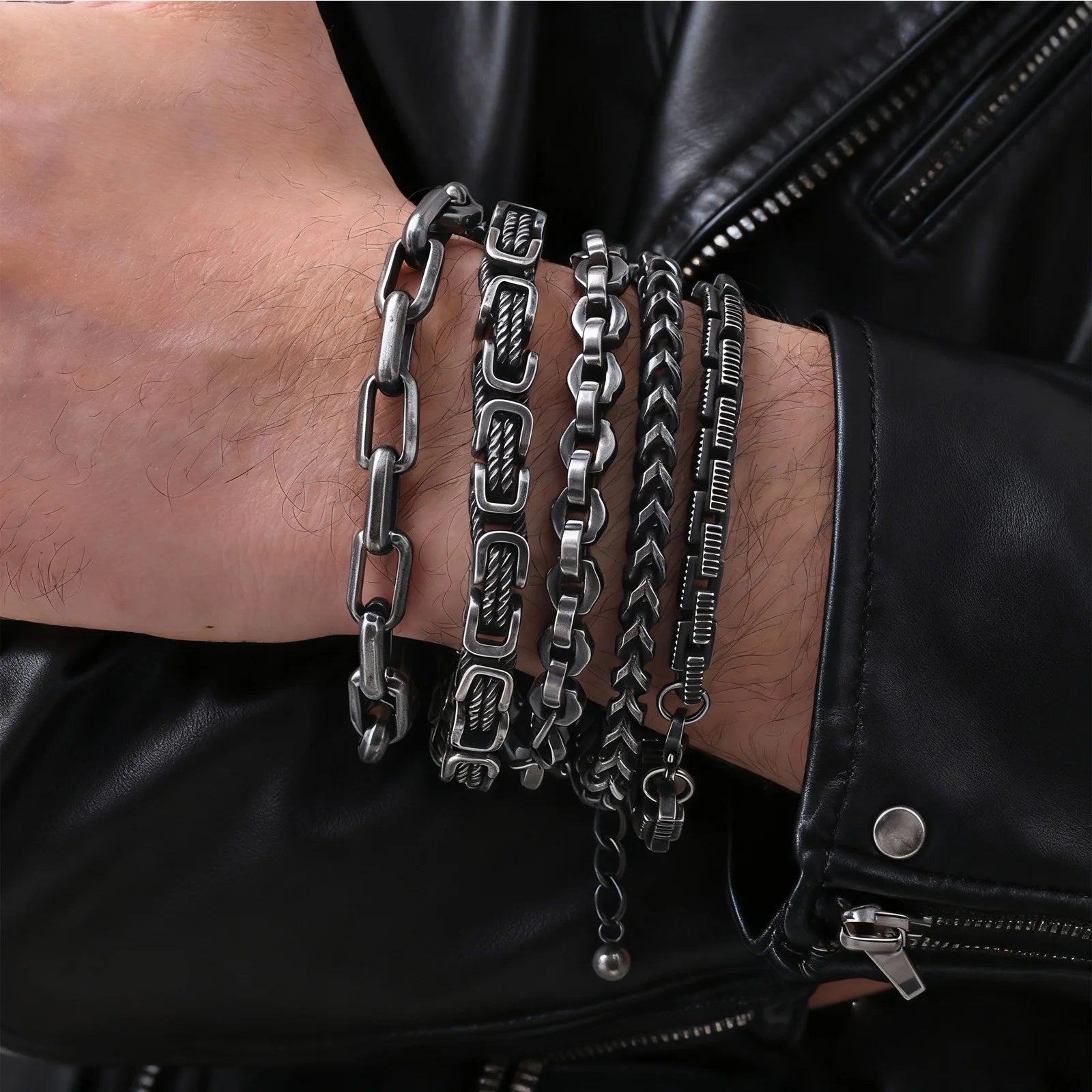 Vintage Byzantine Stainless Steel Braided Link Bracelet - ATLAS 1
