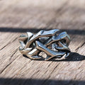 Vintage Crown of Thorns Steel Ring - ATLAS 1