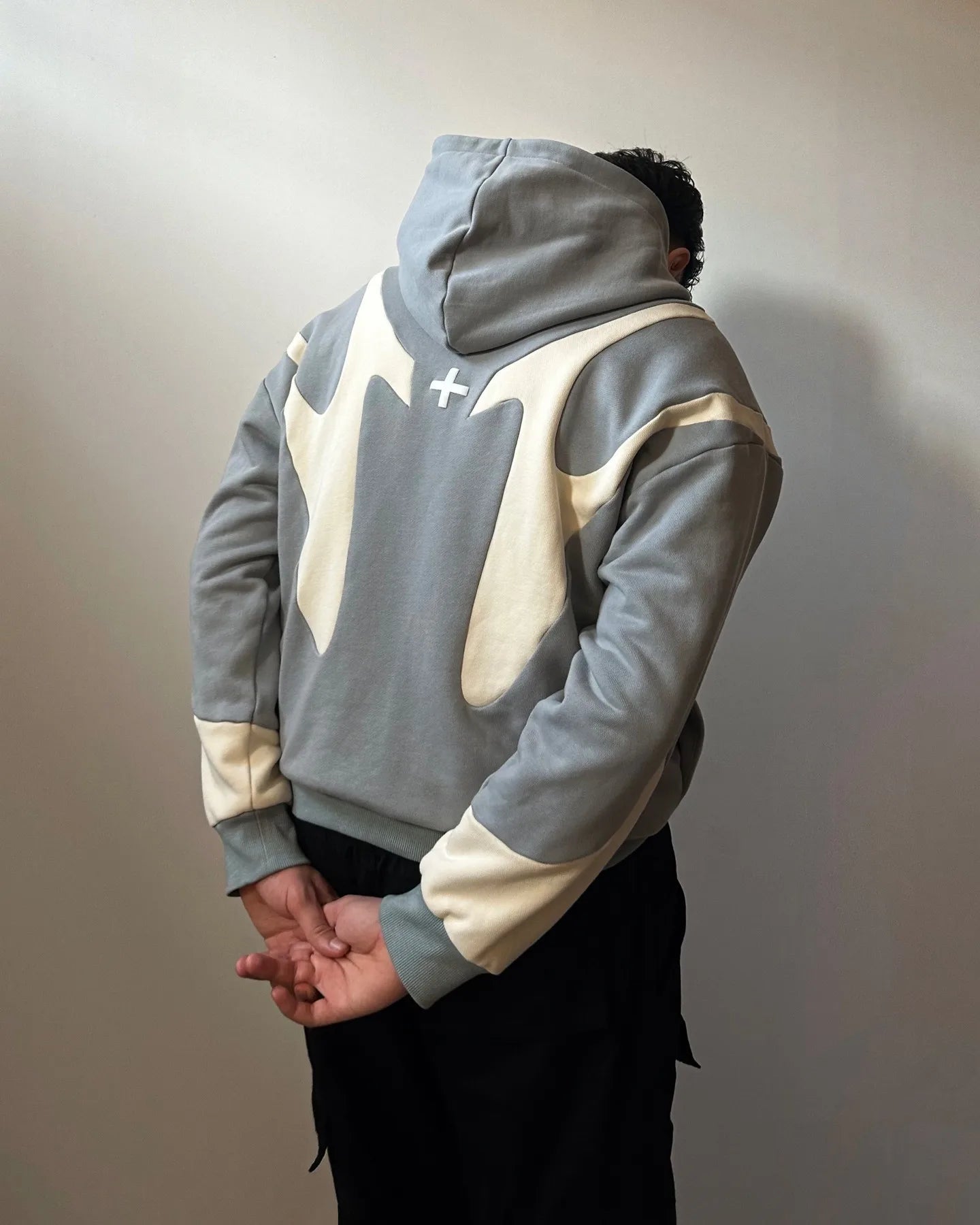 Vintage Gothic Geometric Patchwork Zipper Hoodie - ATLAS 1
