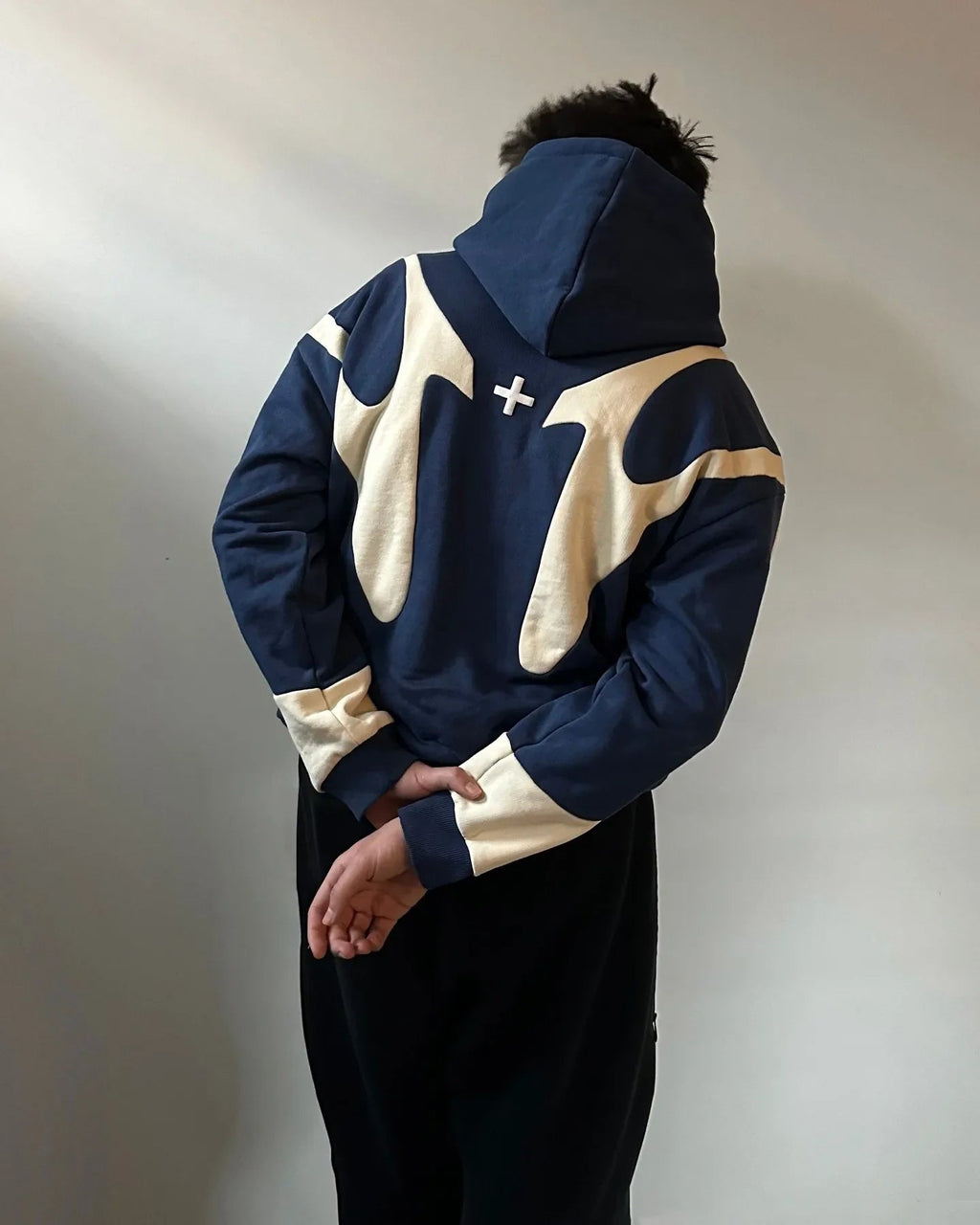 Vintage Gothic Geometric Patchwork Zipper Hoodie - ATLAS 1