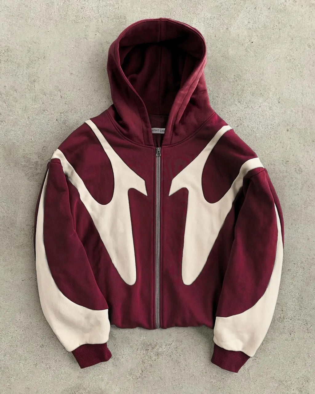 Vintage Gothic Geometric Patchwork Zipper Hoodie - ATLAS 1