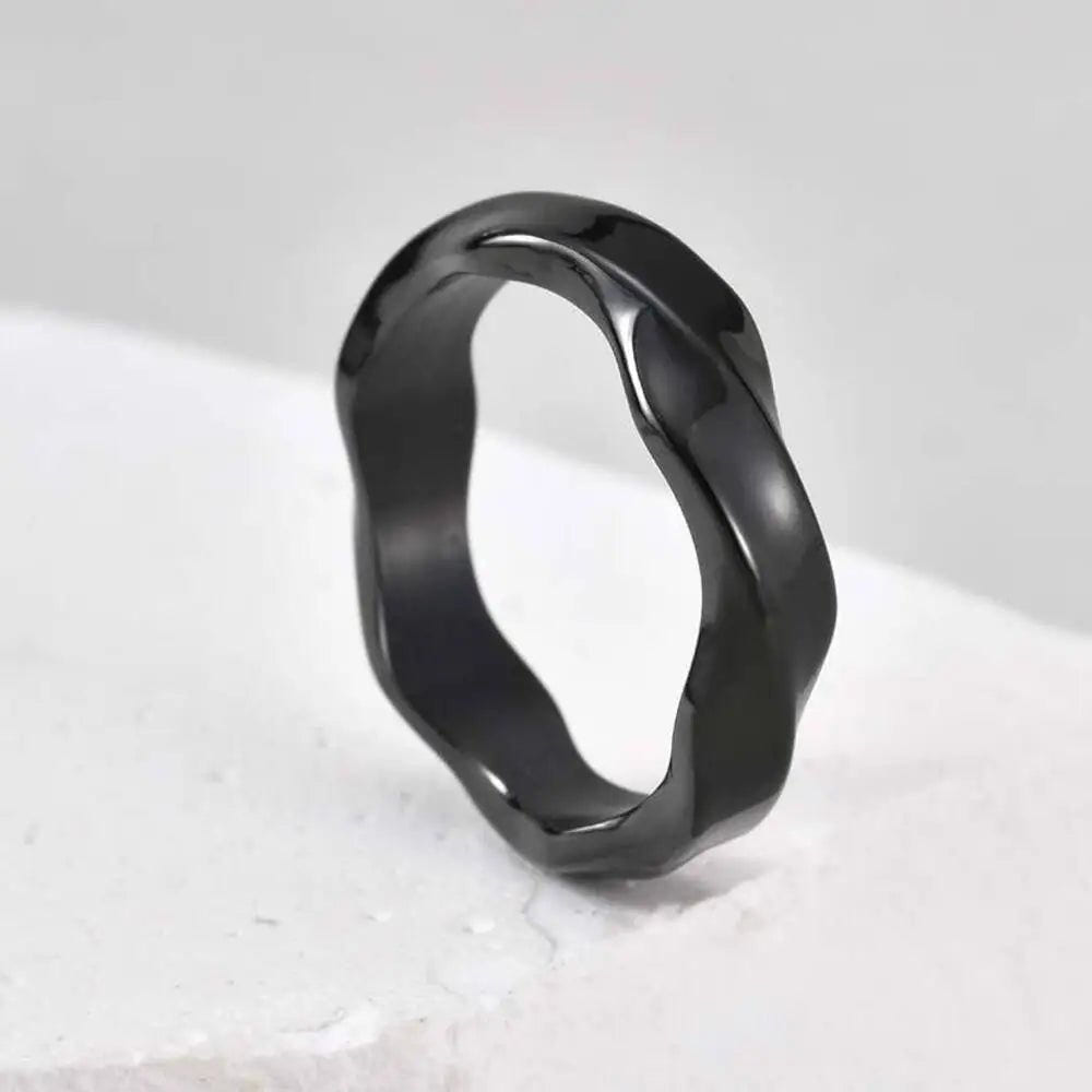 Vintage Oxidized Mobius Ring For Men - ATLAS 1