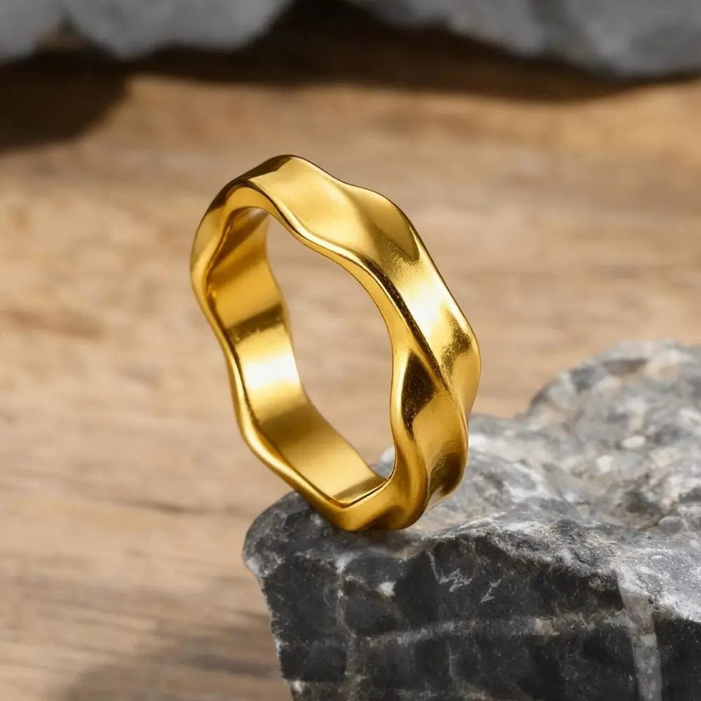 Vintage Oxidized Mobius Ring For Men - ATLAS 1