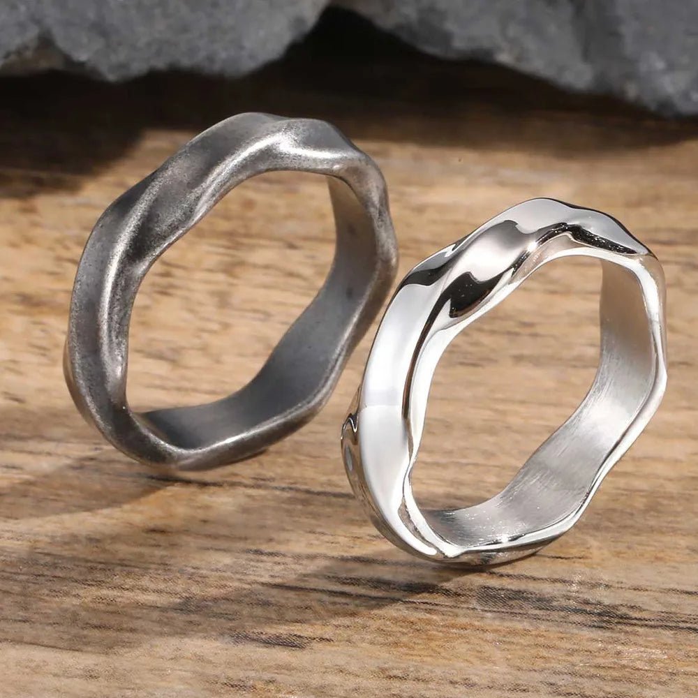 Vintage Oxidized Mobius Ring For Men - ATLAS 1