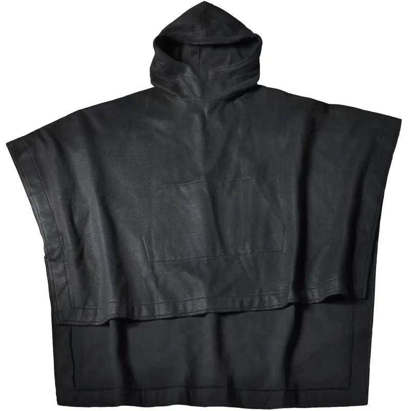 Vintage Punk Techwear Hooded Poncho Cape - ATLAS 1