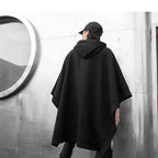Vintage Punk Techwear Hooded Poncho Cape - ATLAS 1