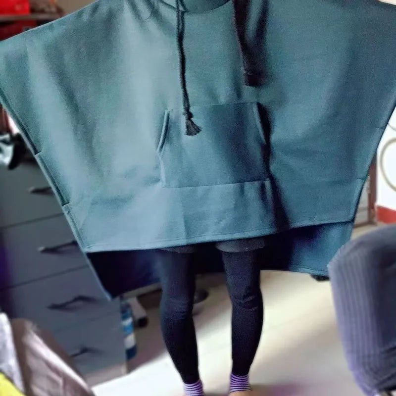 Vintage Punk Techwear Hooded Poncho Cape - ATLAS 1