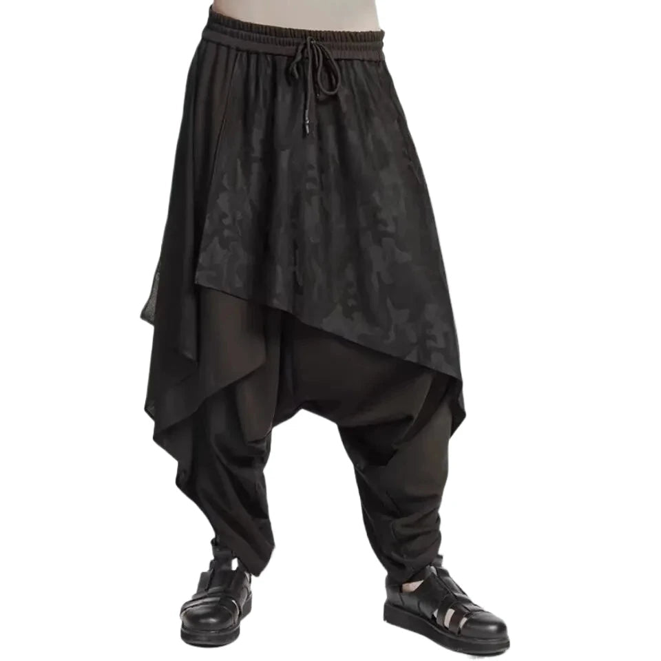 Vintage Y2K Gothic Oversized Skirt Pants - ATLAS 1 - Techwear Store
