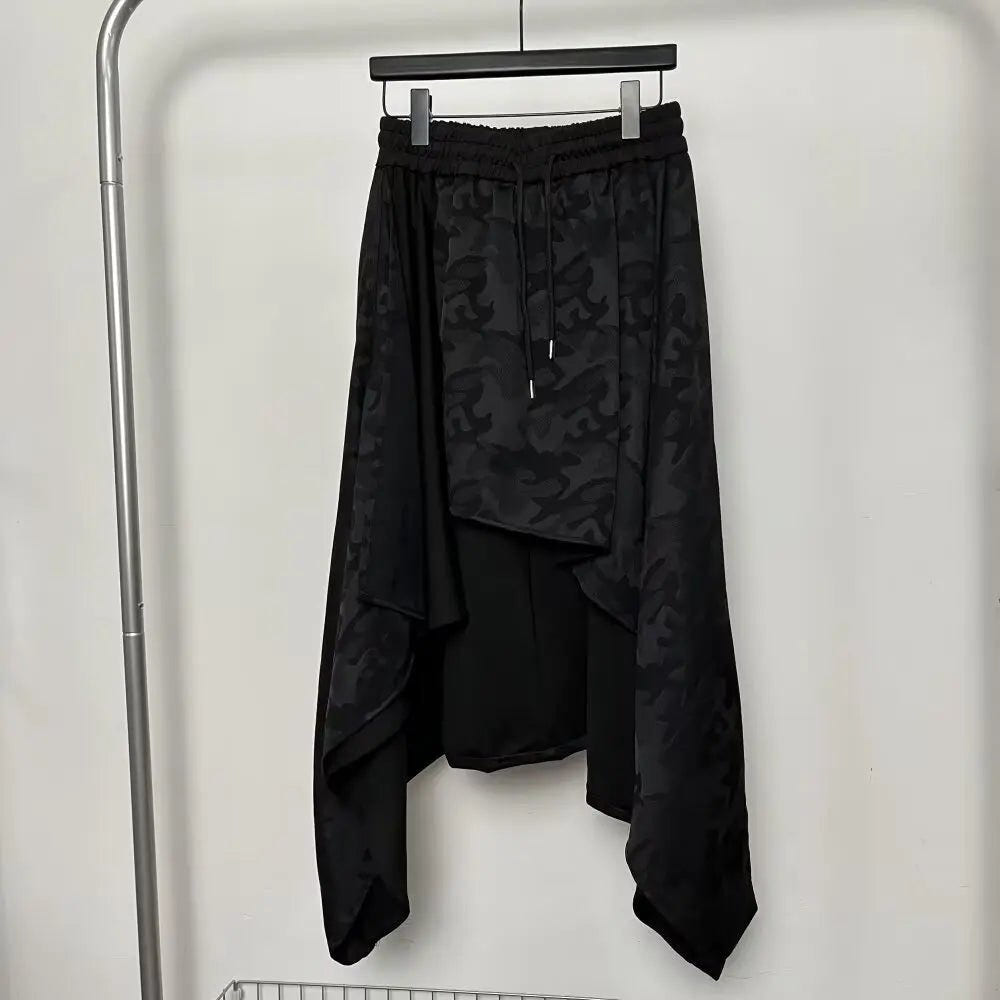 Vintage Y2K Gothic Oversized Skirt Pants - ATLAS 1 - Techwear Store