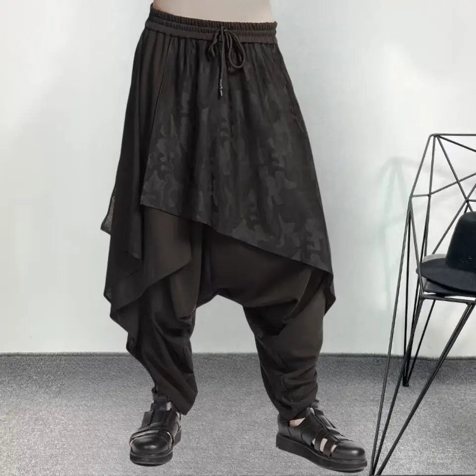 Vintage Y2K Gothic Oversized Skirt Pants - ATLAS 1 - Techwear Store
