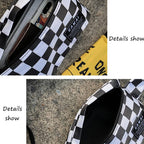 Waterproof Nylon Checked Print Techwear Waist Bag - ATLAS 1