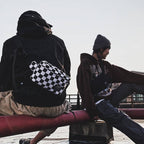 Waterproof Nylon Checked Print Techwear Waist Bag - ATLAS 1