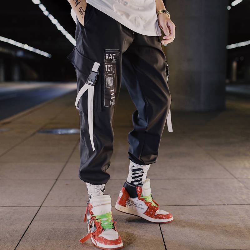 White Techwear Cargo Pants for Men - ATLAS 1