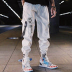 White Techwear Cargo Pants for Men - ATLAS 1