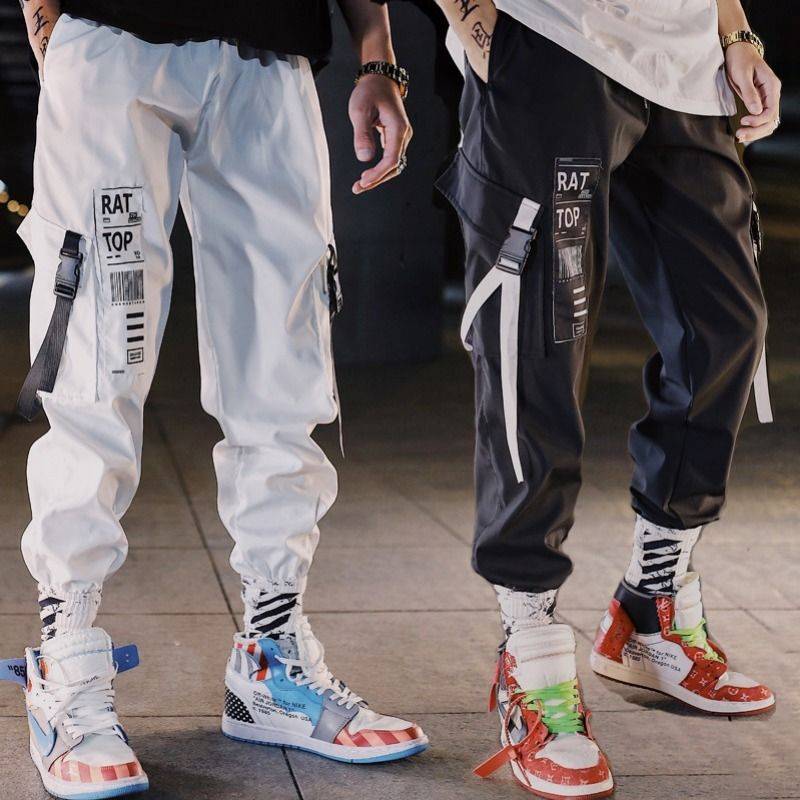 White Techwear Cargo Pants for Men - ATLAS 1