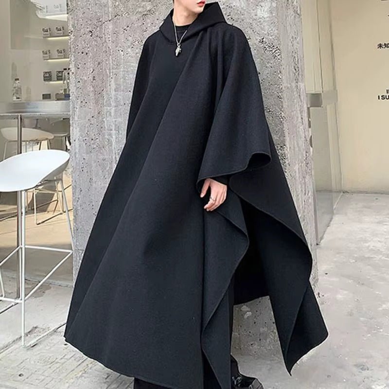 Windproof Minimalist Techwear Cloak — Polyester material