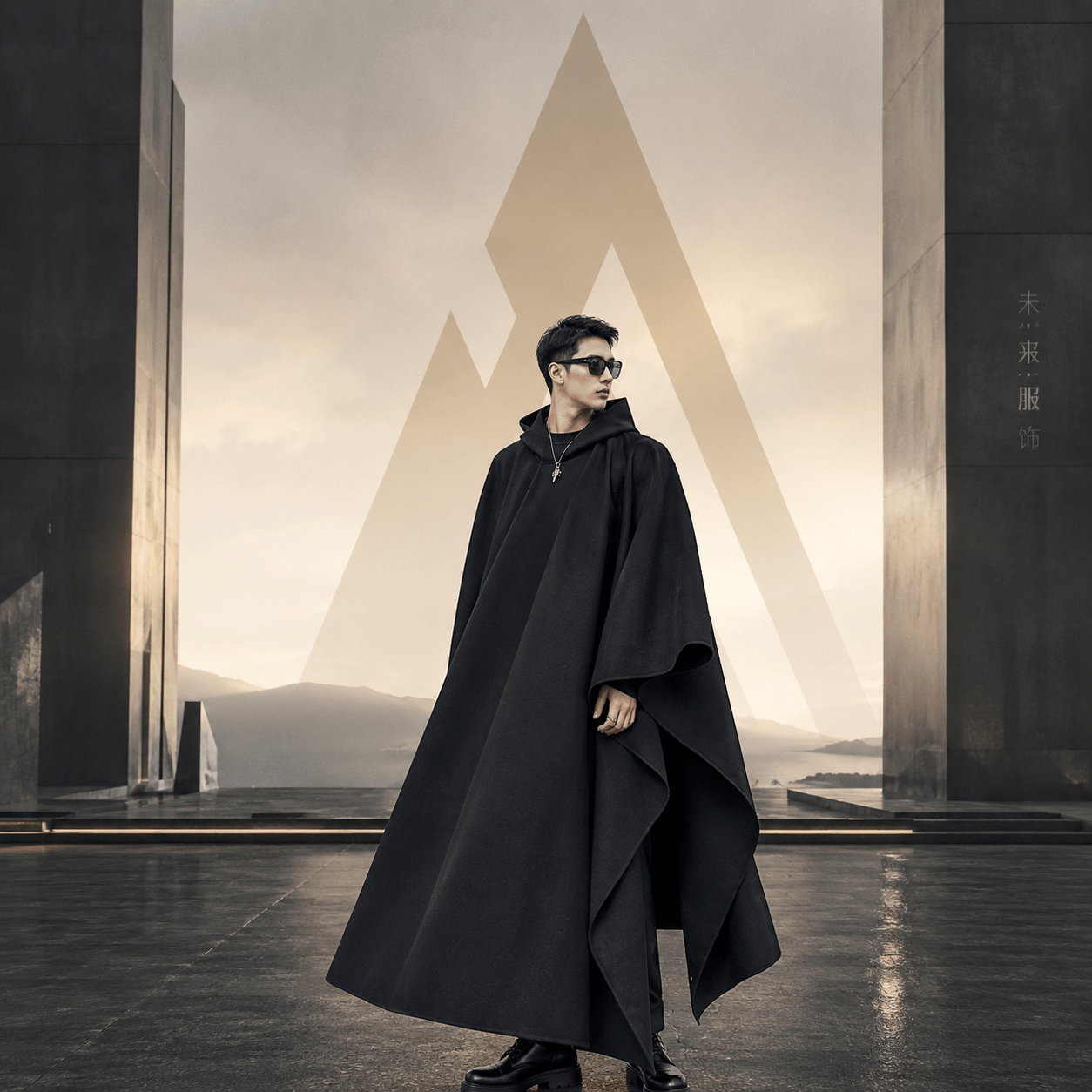 Windproof Minimalist Techwear Cloak - ATLAS 1